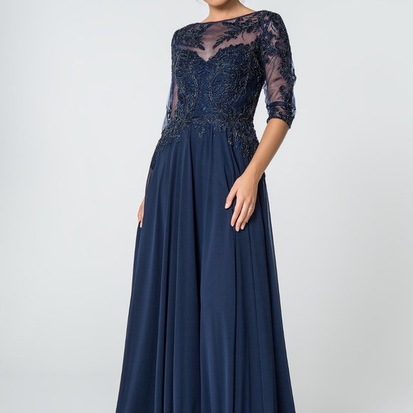 Illusion Sweetheart Neck Prom Dress GSGL2524